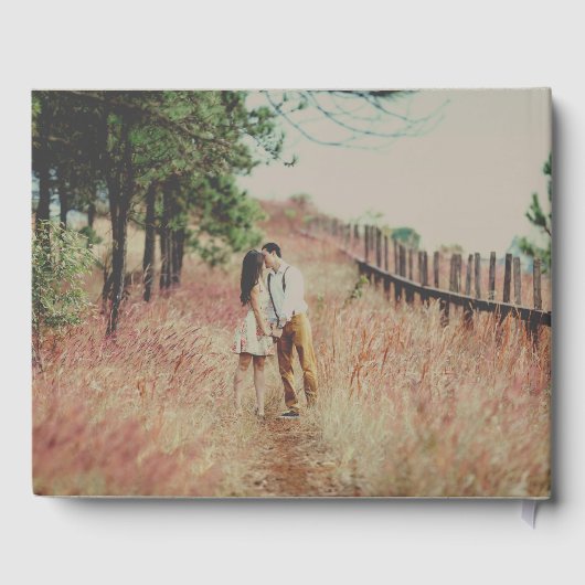 かわいらし素朴結婚フローラと写真 ゲストブック (裏面)