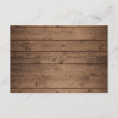 かわいらし素朴・ウッド結婚情報 エンクロージャーカード (裏面)