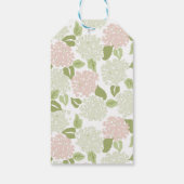 かわいらし紫陽花フローラ名門私立校風のクラシック ギフトタグ (裏面)