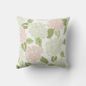 かわいらし紫陽花フローラ名門私立校風のクラシック クッション (裏面)