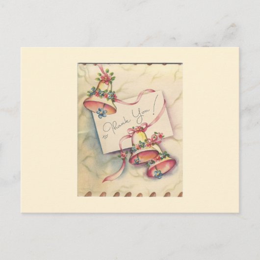 かわいらし結婚のサンキューカード ポストカード (正面)