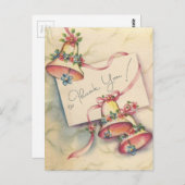 かわいらし結婚のサンキューカード ポストカード (正面/裏面)