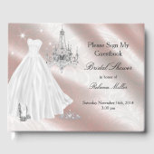 かわいらし結婚ドレスブライダルシャワー ゲストブック (正面)