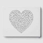 かわいらし結婚パーソナライズされた客向け本 ゲストブック (裏面)