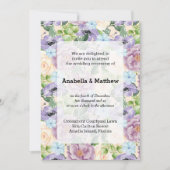 かわいらし結婚フローラ 招待状 (正面)