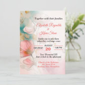 かわいらし結婚フローラ 招待状 (スタンド正面)