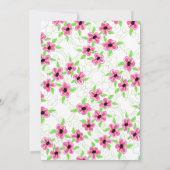 かわいらし結婚式招待状 招待状 (裏面)