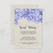 かわいらし結婚素朴フローラの詳細 エンクロージャーカード (正面/裏面)