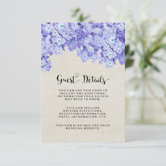 かわいらし結婚素朴フローラの詳細 エンクロージャーカード (スタンド正面)