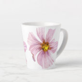 かわいらし絵を描花 カフェラテマグ (右アングル)