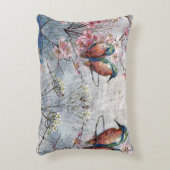 かわいらし絵を描金魚花 アクセントクッション (正面(垂直))