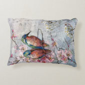 かわいらし絵を描金魚花 アクセントクッション (裏面)