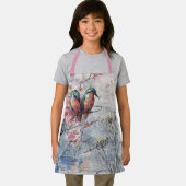 かわいらし絵を描金魚花 エプロン (インサイチュ)