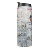 かわいらし絵を描金魚花 タンブラー (回転右)