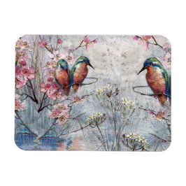 かわいらし絵を描金魚花 マグネット