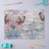 かわいらし絵を描金魚花 薄葉紙 (クラフト)