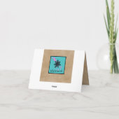 かわいらし絵を描(ばちゃばちゃ)跳ねるサンキューカード サンキューカード (裏面)