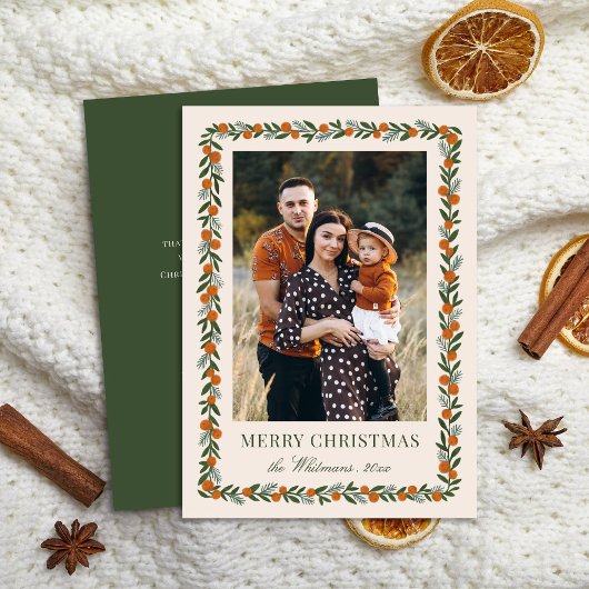 かわいらし絵を描Chitrus Frameクリスマスフォト シーズンカード