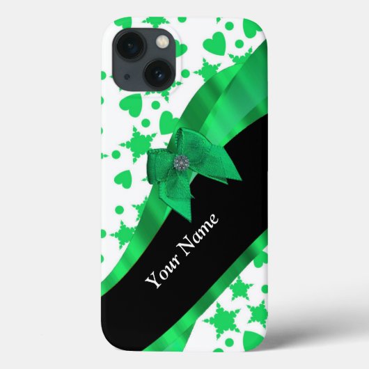 かわいらし緑モダン模様 Case-Mate iPhoneケース (裏面)