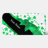 かわいらし緑モダン模様 Case-Mate iPhoneケース (裏面 (横))