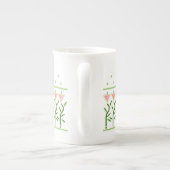 かわいらし縁どの花 ボーンチャイナマグカップ (裏面)