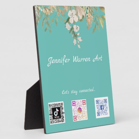 かわいらし縁どフローラ フォトプラーク (側面)