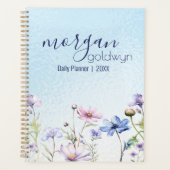 かわいらし縁ど名パーソナライズされた日 プランナー手帳 (正面)