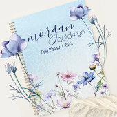 かわいらし縁ど名パーソナライズされた日 プランナー手帳