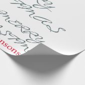 かわいらし聖降誕祭の聖名を書きパーソナライズされた出す ラッピングペーパー (角)