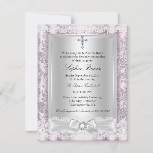 かわいらし聖餐式3 招待状 (正面)