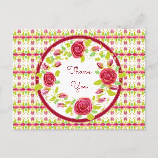 かわいらし花が咲いた ポストカード (正面)