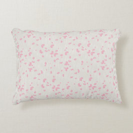 かわいらし花びらストライプ アクセントクッション