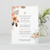 かわいらし花カソリッ結婚ク 招待状 (スタンド正面)