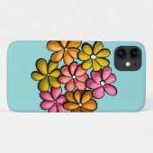 かわいらし花カラフルガーリー Case-Mate iPhoneケース (裏面(横))