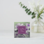 かわいらし花ズスクエアビジネスカード スクエア名刺 (スタンド正面)