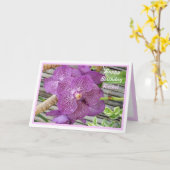 かわいらし花パーソナライズされたハッピーバースデー カード (黄色い花)