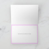 かわいらし花パーソナライズされたハッピーバースデー カード (内部)