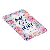 かわいらし花模様 |パーソナライズされた聖なる書物、 経典 マグネット (右側)