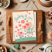 かわいらし花考えの感激シンプル性 カード