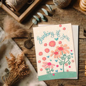 かわいらし花考えの感激シンプル性 カード