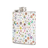 かわいらし花 – カラフル フラスク (左)