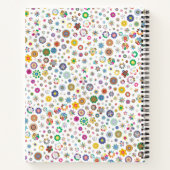 かわいらし花 – スパイラカラフルル手帳 ノートブック (裏面)