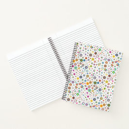 かわいらし花 – スパイラカラフルル手帳 ノートブック