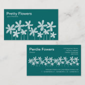 かわいらし花 – 緑006666 名刺 (正面/裏面)