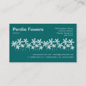 かわいらし花 – 緑006666 名刺 (裏面)