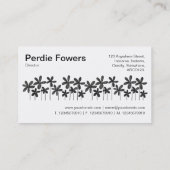 かわいらし花 – 茶色に白（交互） 名刺 (裏面)