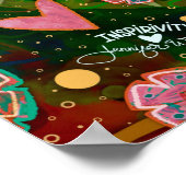 かわいらし芸術的インスパイア引用文 ポスター (角)