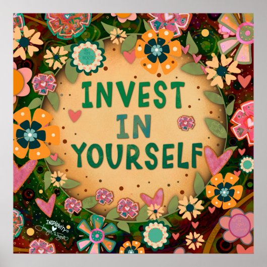 かわいらし芸術的インスパイア引用文 ポスター (正面)