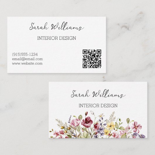 かわいらし芸術的 名刺 (正面/裏面)