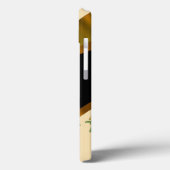 かわいらし茶色ヴィンテージフローラ花模様 Case-Mate iPhoneケース (裏面 / 左)